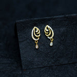 Load image into Gallery viewer, Timeless Grace Dual-Tone Drop Earrings