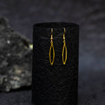 Load image into Gallery viewer, Contemporary Plank Dangle Earrings