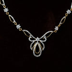 Load image into Gallery viewer, Gold Ribbon Necklace Set