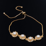 Load image into Gallery viewer, Enchanted Floral Pearl Bracelet