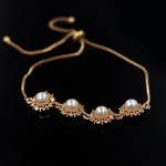 Load image into Gallery viewer, Enchanted Floral Pearl Bracelet