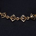 Load image into Gallery viewer, 24 ct Gold plated geometric Design Bracelet for women