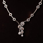 Load image into Gallery viewer, Rose gold plated twirling necklace set for women