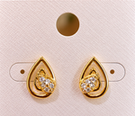 Load image into Gallery viewer, Gold Stone Gold-Plated Earrings