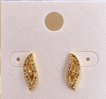 Load image into Gallery viewer, Gold Stone Gold Plated Earrings