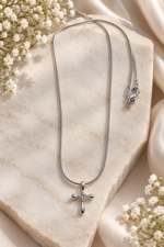 Load image into Gallery viewer, Cross Pendant Silver Necklace