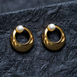 Load image into Gallery viewer, Classic Vintage Pearl Studs
