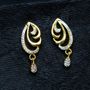 Timeless Grace  Dual-Tone Drop Earrings