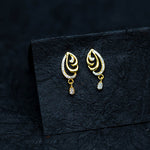 Load image into Gallery viewer, Timeless Grace  Dual-Tone Drop Earrings
