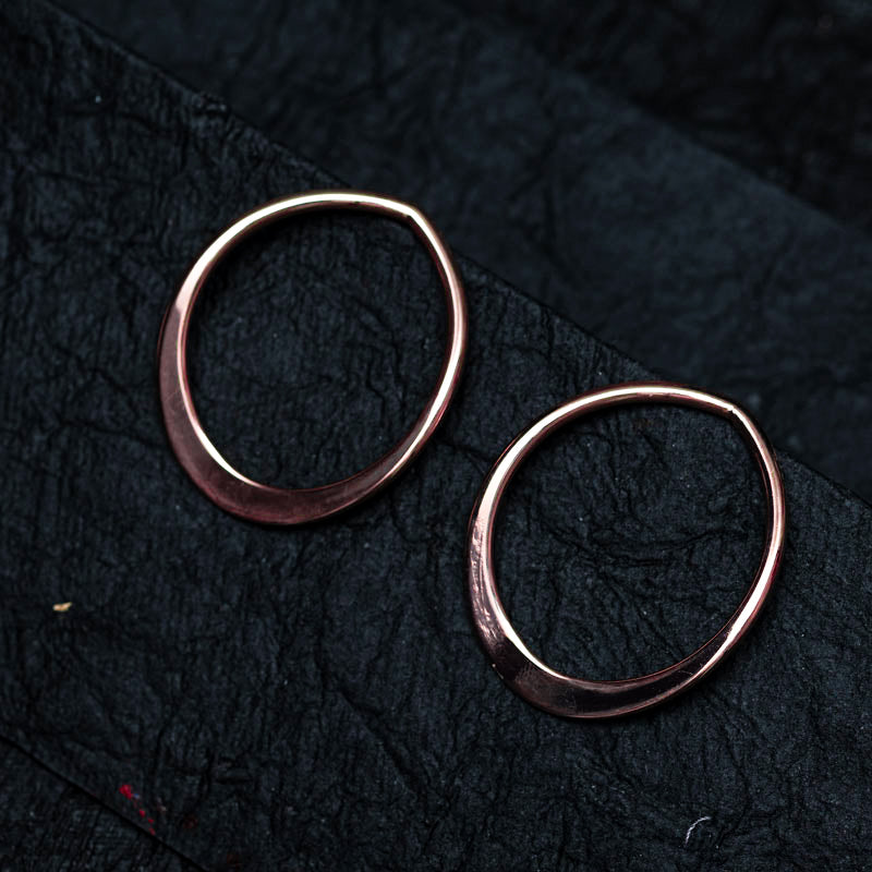 Chic Rose Gold Hoops