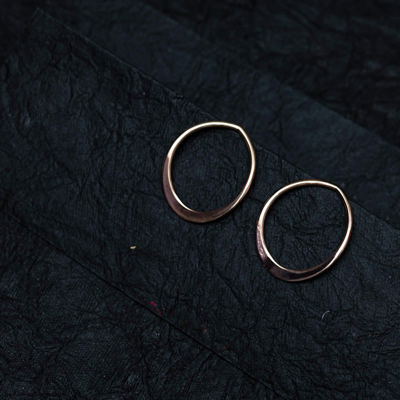 Chic Rose Gold Hoops