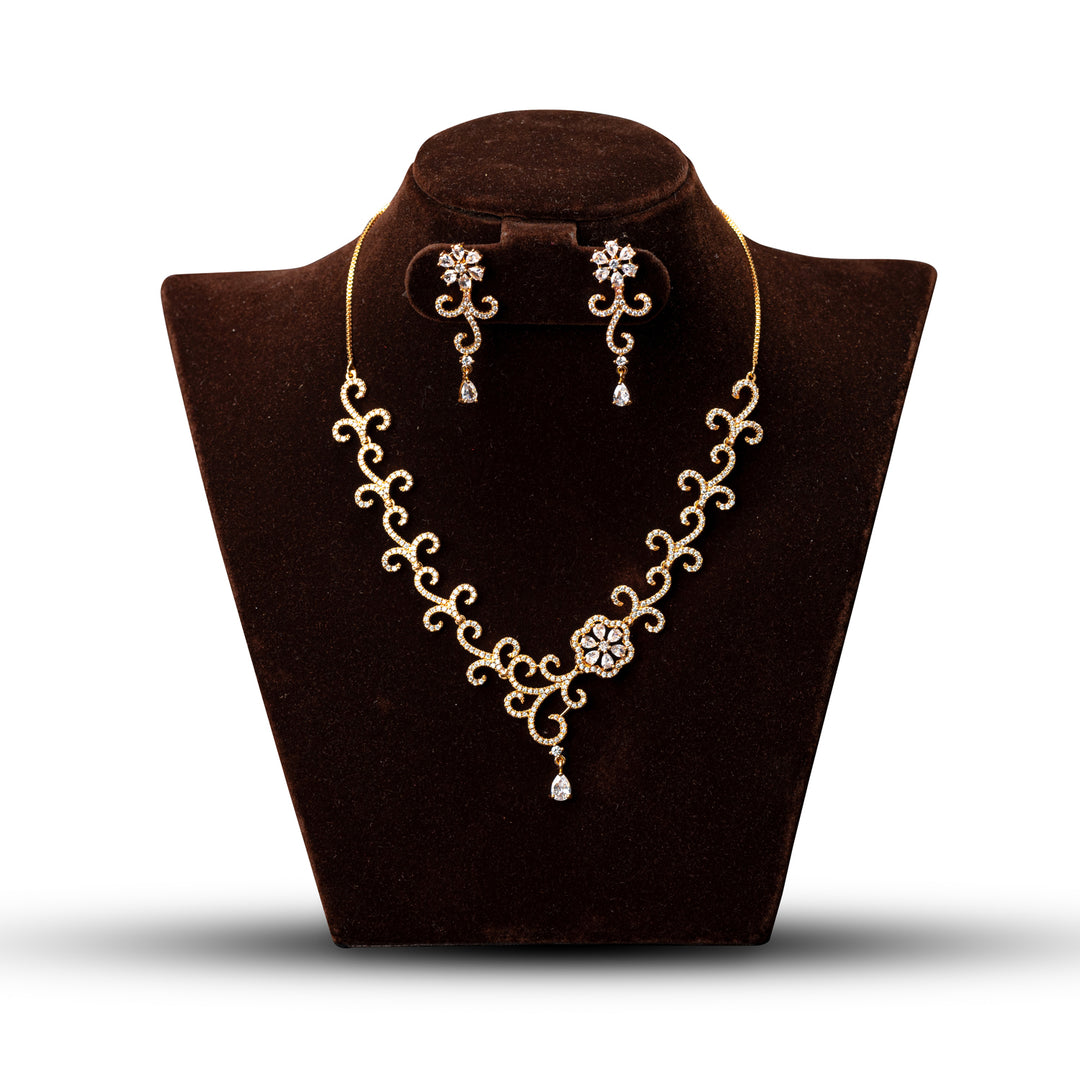 Delicate Austrian Crystal Necklace Set