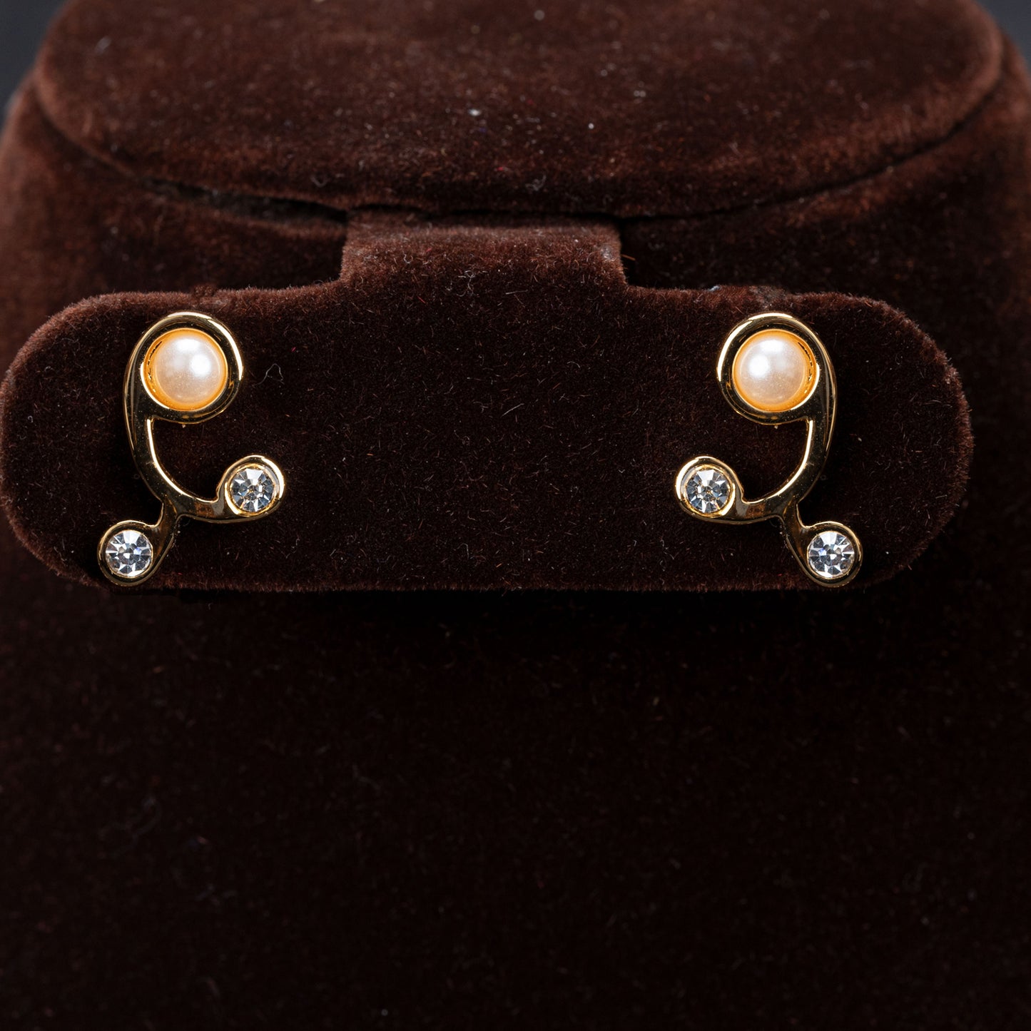 Gold Link & Pearl Necklace Set