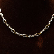 Bold Crystal Curves Necklace Set