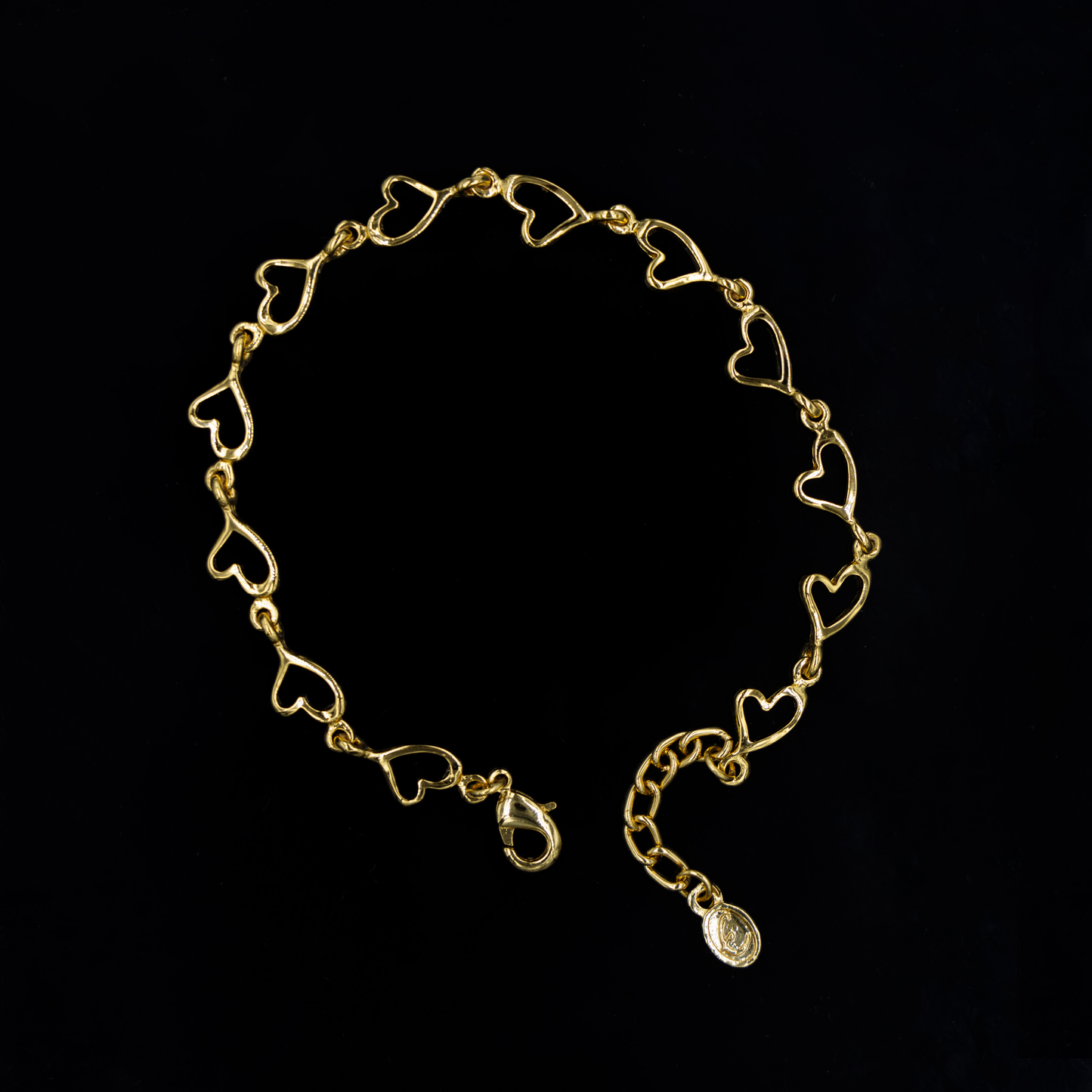 Golden Heartstrings Bracelet
