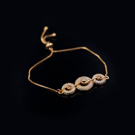 Timeless Trifecta Rose Gold Bracelet