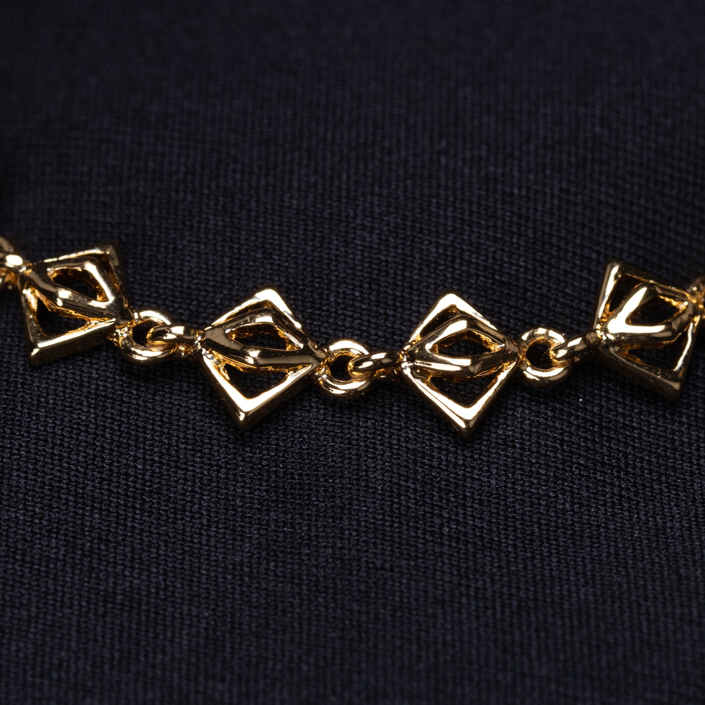 24 ct Gold plated geometric Design Bracelet for women