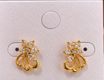 Load image into Gallery viewer, Gold Stone Earrings