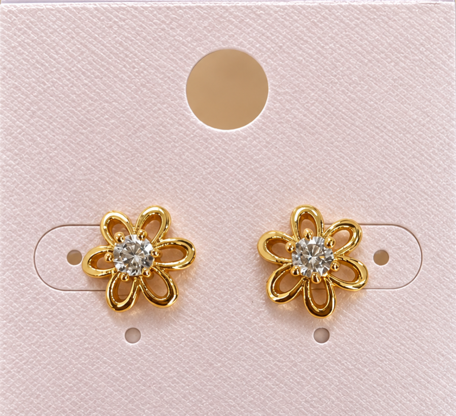 Gold Stone Gold Plated earrings
