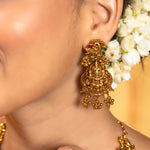 Load image into Gallery viewer, Divine Laxmi &amp; Peacock Bridal Necklace Set
