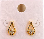 Load image into Gallery viewer, Gold Stone Earrings