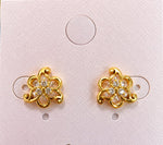 Load image into Gallery viewer, Gold Stone Gold-Plated Earrings